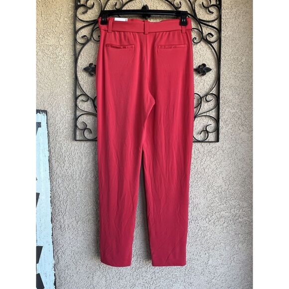 Express Mid Rise Paper bag Knit Pants - Size Small - Salmon Pink - Picture 7 of 11